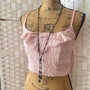 Black Beaded Long Lariat Necklace